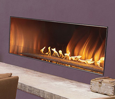 Empire Comfort Systems Carol Rose 60" Linear Outdoor Fireplace with Crushed Glass, Natural Gas (OLL60FP12SN)